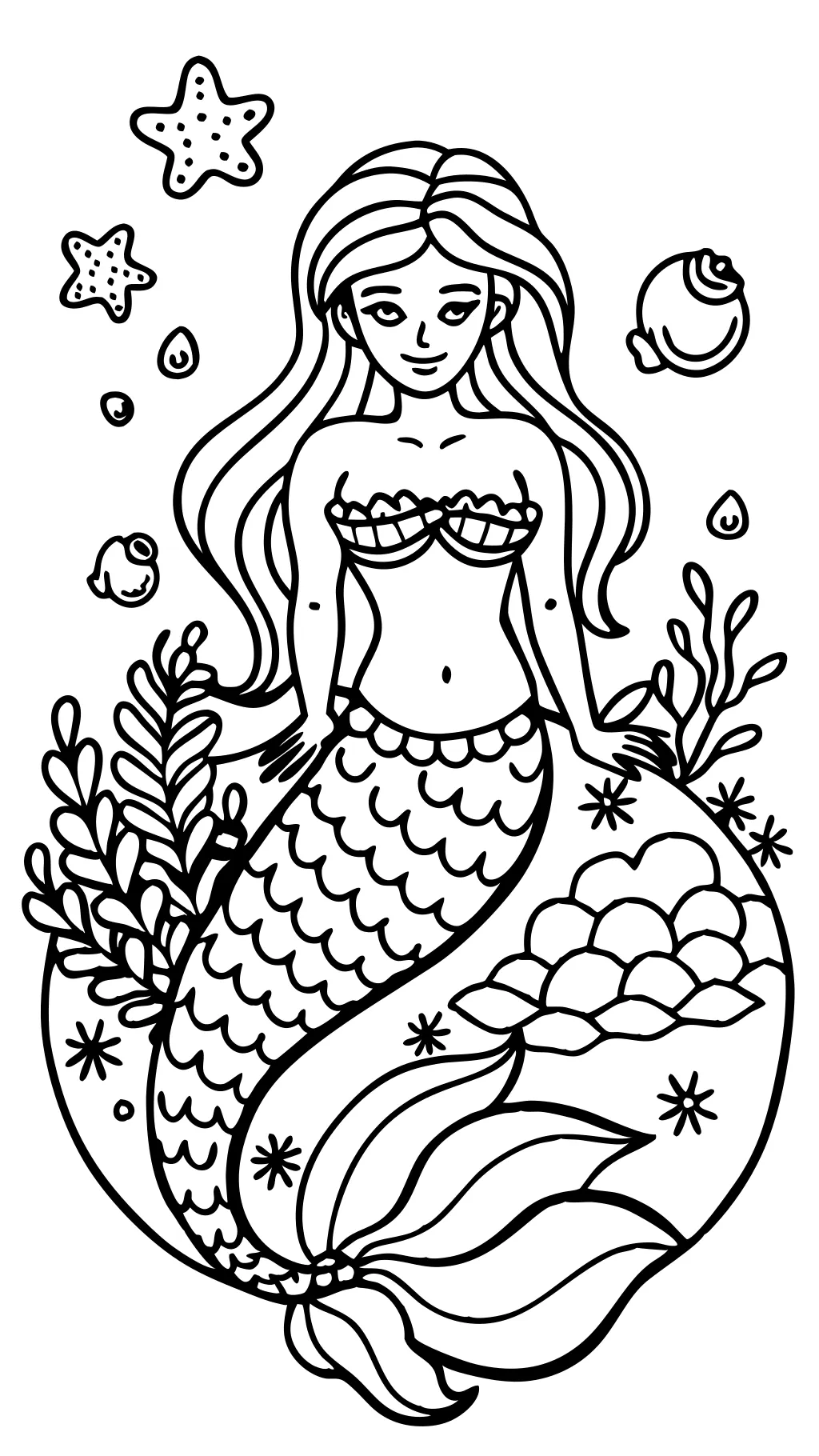 coloriages adultes sirène